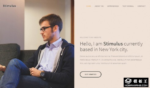 个人专业信息服务响应式网页模板